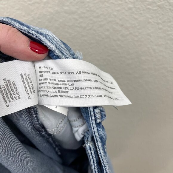 Abercrombie & Fitch Curve Love Skinny Ankle High Rise Button Fly Jeans Womens 26 - Picture 6 of 8